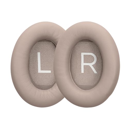 kwmobile Almohadillas compatibles con Bose QuietComfort 45 / QC45 / SC Almohadillas - 2X Almohadilla de Repuesto para Auriculares en Cuero sintético
