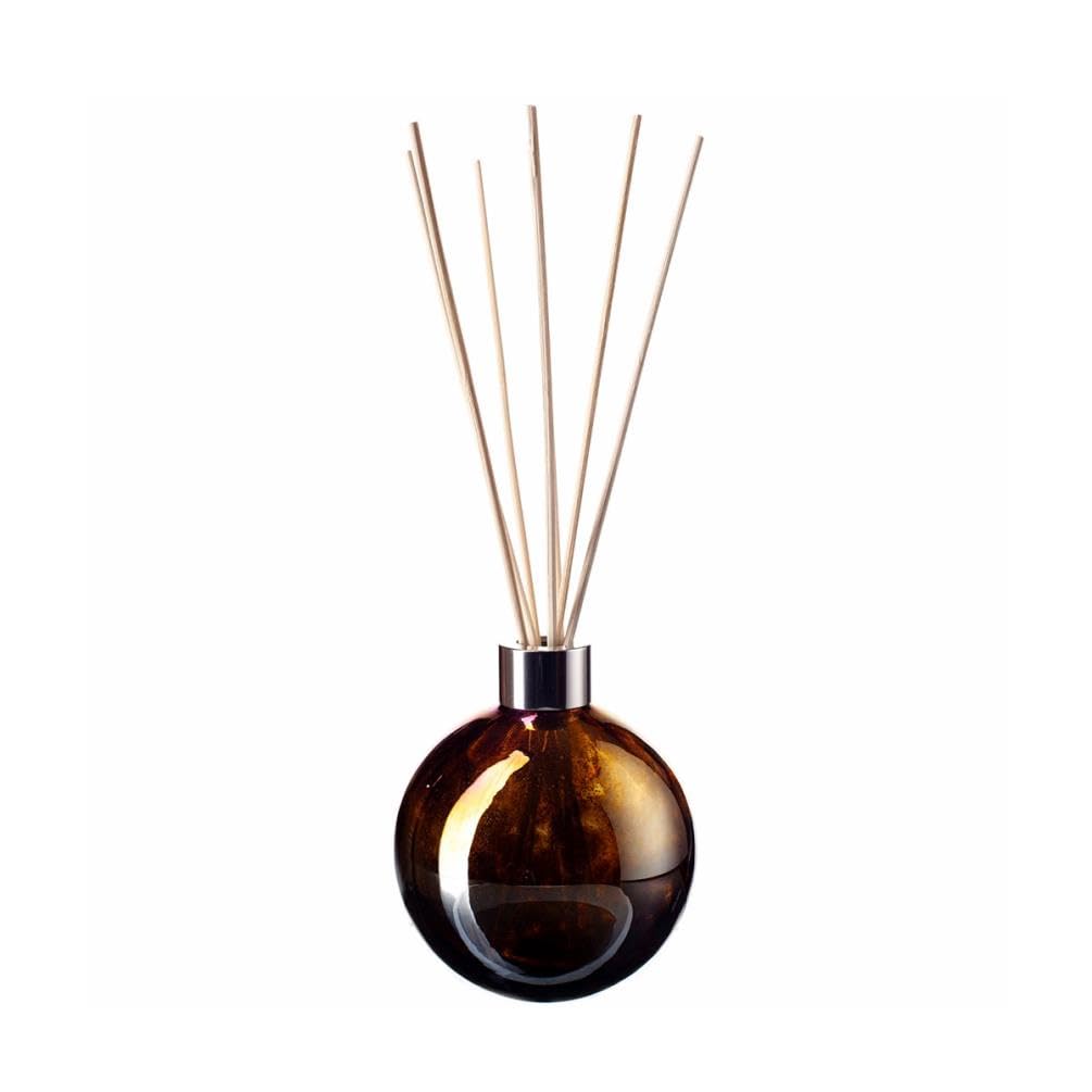 Amelia Art Glass Glass Reed Diffuser Sphere in Solid Metallic Bronze