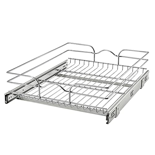 Image of Rev-A-Shelf Pullout Drawer Organizer for Kitchen Cabinets, 18 inch x 22 inch