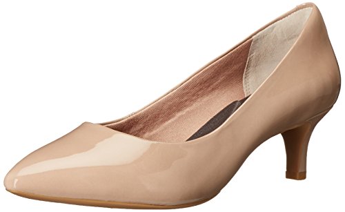 Rockport Women's Total Motion Kalila Pump Warm Taupe Patent 7 W (C)