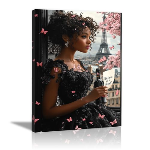 Tableau decoration murale fleur rose 40x60cm encadrée pour salon