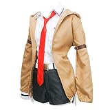 Makise Kurisu Cosplay Costume Anime Steins Gate Cosplay Costume Uniforme Ensemble Complet pour Les Femmes