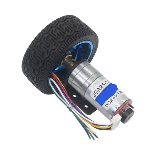 Moteur JGA25-370 DC 6V 12V résout les erreurs de trajectoire par mesure de la vitesse