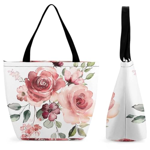 Sac à main blanc et rouge pour femme 28.5x18x32.5cm