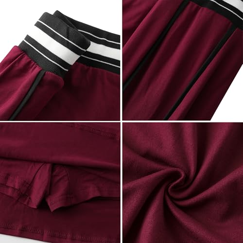 Image of Jigfar Women Cute Golf Tennis Club Skirt Dress Activewear Mini Summer Workout Running Athletic Skorts