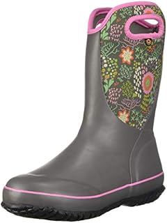 BOGS Kid's Slushie Waterproof Rubber Boys and Girls Snow Boot, Reef Print