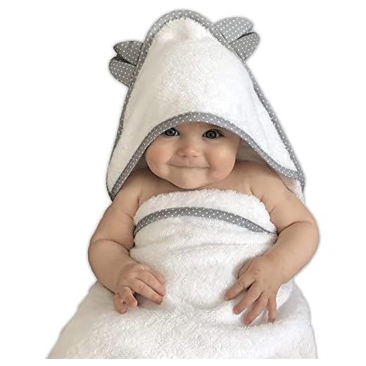 Babyhandtuch | mit Kapuze | aus Oeko-TEX Baumwolle und Bambus