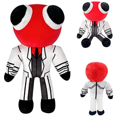 Rainbow Friends Plush, Rainbow Friends Plush Cute Plush Throw Cushion Toy Rainbow Friends Plush for Fans and Friends, Boys, Girls Gifts Rainbow Friends Toys (Red ant Monster) Cover