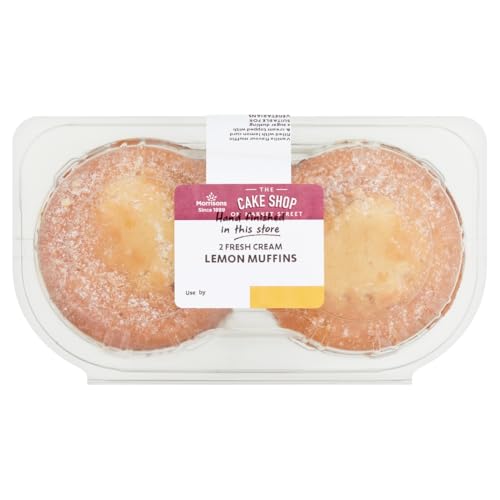 Morrisons Cake Shop Fresh Cream Lemon Muffins 2 Pack