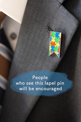 Image of Awareness Ribbon Lapel Pin Ribbon Support Colors Brooch Pin Badges