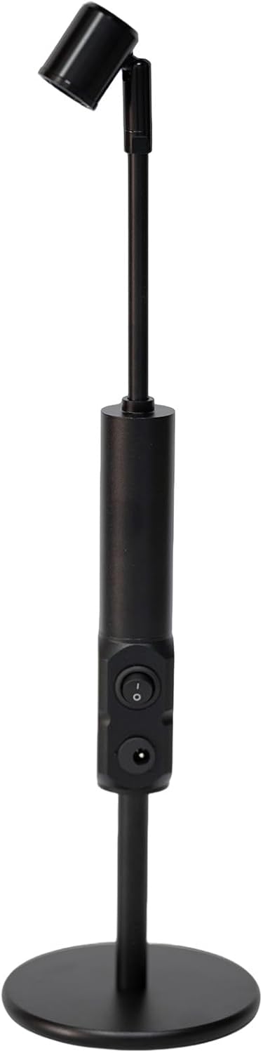 Wireless Charging Desk Lamp, Industrial 180° Up-Down Adjustable Spotlight, Aerospace-Grade Aluminum Alloy Rechargeable LED Table Lamp, Warm Light for Bedroom, Bar, Hotel & Outdoor Use