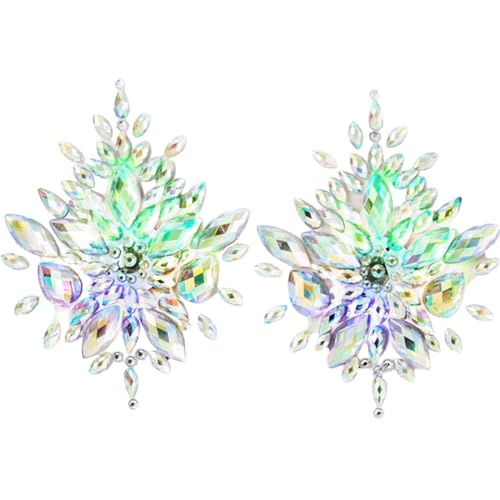 Cache-tétons lumineux LED strass Sasswear bijou de corps haut de gamme