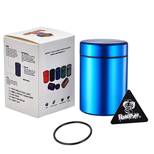 Smell Proof Jar, Aluminum Airtight Stash Storage Container With Rubber Ring Keep Goods Fresh, Green 65Ml #TOP2
