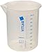 Vitlab Polypropylene Griffin Beaker, 5000mL Capacity (Pack of 4)