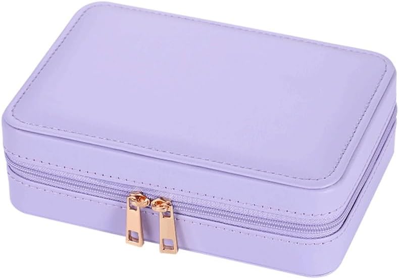 Portable Jewelry Box and Packaging Leather Earrings Storage(E)