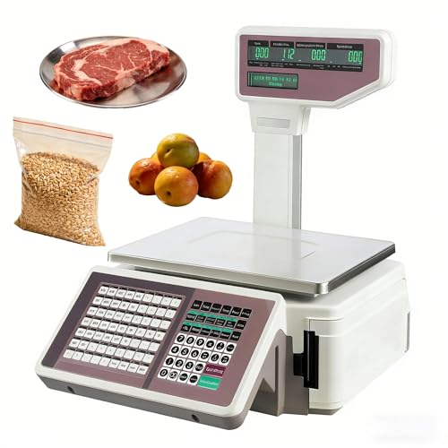 Báscula Comercial con Impresora Térmica 66lb miniatura 1