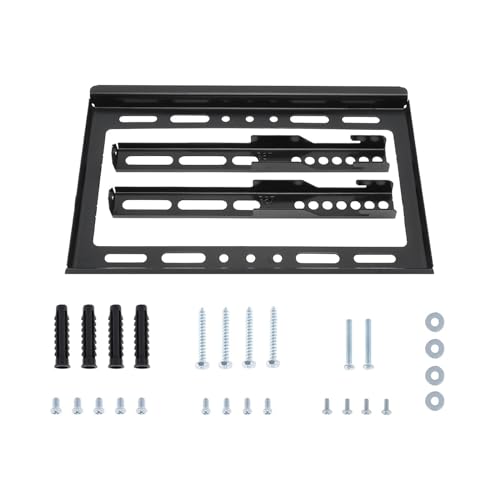 Support mural TV rétractable avec niveau d'alignement pour cadre TV HD