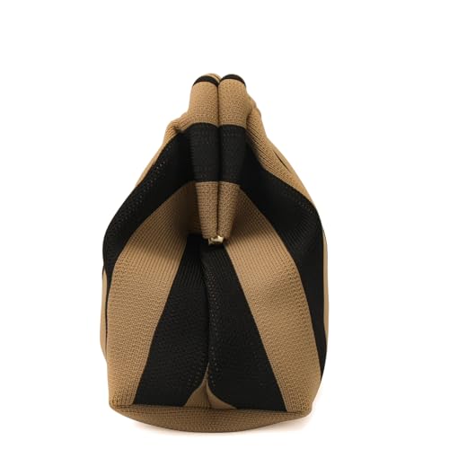 Image of YYW Clutch Purses for Women,Woven Crochet Purse Colorblock Shoulder Bag Casual Knitted Handbag