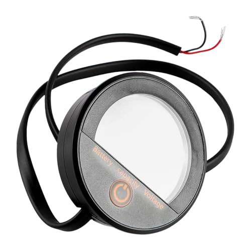 Namvo 100 V digitales Rundvoltmeter, wasserdicht, Batteriekapazitätsmonitor, Spannungstester, universelle Batteriestandsanzeige