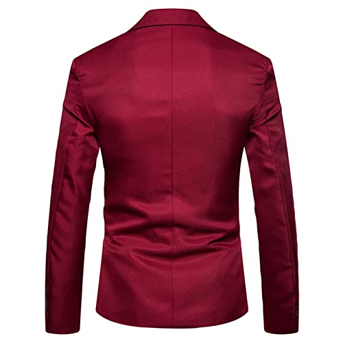 Zeiyignr Men's Casual One Button Suit Blazer Jacket Solid Lightweight Sport Coat Slim Fit Office Work Business Dress Suits3