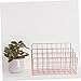 SHOWERORO 2pcs Metal Book Stands and Desk Organizers for Files and Magazines Nordic Sorter for Iron Storage