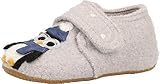 Living Kitzbühel Baby-Jungen Babyklett. Eisbär & Pinguin mit Brille Hausschuhe, Grau (hellgrau 0620), 19 EU