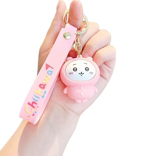 [tsubame E-TIME] ちいかわ ミニマスコット ウサギ キーホルダー 可愛い おしゃれ 萌えグッズ 誕生日プレゼント クリスマスプレゼント 記念品 約6cm (チイカワD) [並行輸入品]