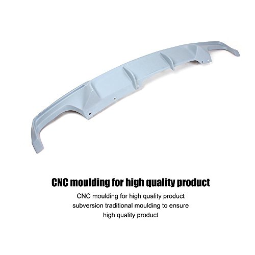 Jc Sportline Fits Bmw 5 Series F10 528I 530I 535I 550I M-Sport Bumper 2011-2017 Rear Diffuser Bumper Lip Spoiler (Gray ） #TOP4