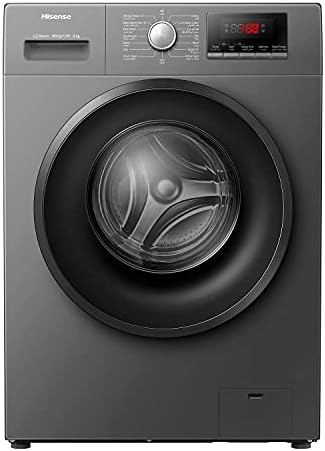 Hisense 8Kg Front Loading Washing Machine 1200 RPM Silver Model WFPV8012EMT -1 Years Full Warranty.
