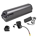 FREEDOH 36V 48V Electric Bicycle Lithium Battery 8Ah 10Ah 13Ah 15Ah 18Ah Lithium Ion Battery with Charger BMS Protection and 2 Holes Port for 350W-750W Motors,36v10ah