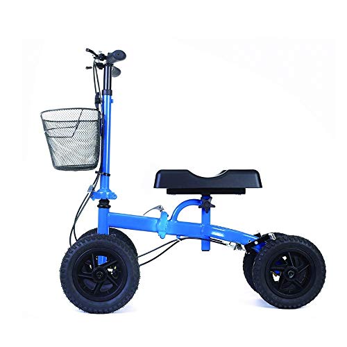 ERoomQ Steerable Knee Walker - Steerable Scooter for Broken Leg, Foot, Ankle Injuries - Kneeling Quad Roller Cart - Compact Crutches Alternative for Adult and Elderly Medical Mobility - Thumbnail 6
