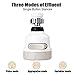 AMENER Movable Flexible Kitchen Tap Head With Filter Moveable 360 degree Rotable Swivel Water Saving Faucet Diffusser Water Purifier With M22 M24 Fitting (White)