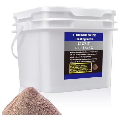 Aluminum Oxide - 12 LBS - Medium to Fine Sand Blasting Abrasive Media for Blasting Cabinet or Blasting Guns. #80 GRIT Cover