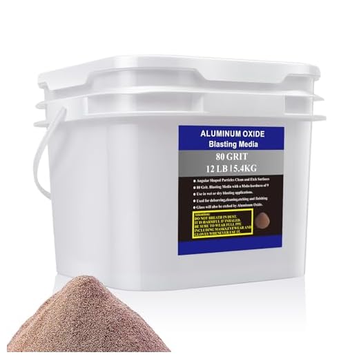 Aluminum Oxide - 12 LBS - Medium to Fine Sand Blasting Abrasive Media for Blasting Cabinet or Blasting Guns. #80 GRIT