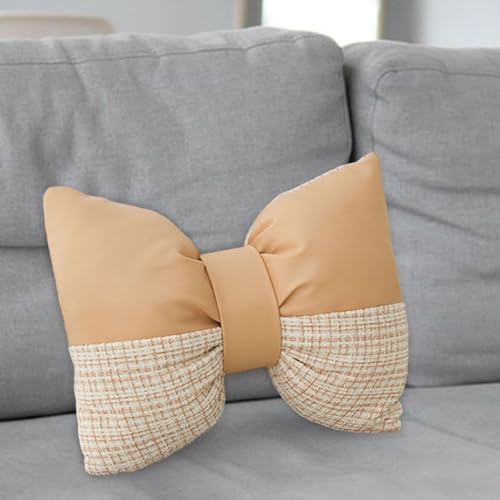 Coussin nœud thé au lait pour bureau et canapé cocooning - 7
