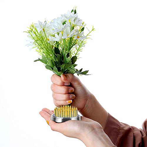 8 Pcs Flower Frogs Kenzans Round Floral Pin Frogs Vase Flower Arranger Frog Floral Arrangement Pin Frog Fixed Tools Japanese Flower Holder With Rubber Gasket For Flower Arrangement Fixation(0.9Inch) #TOP5