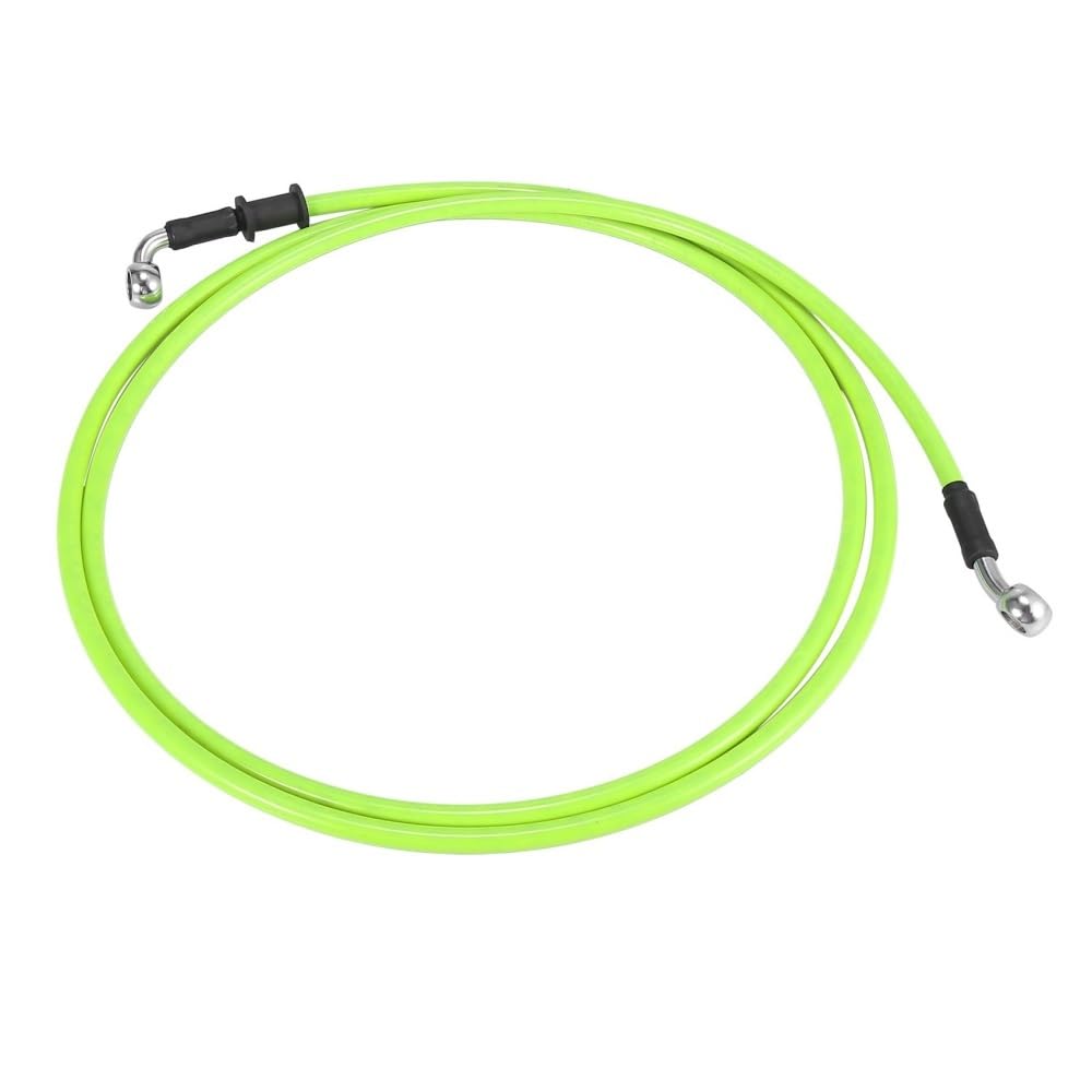 DAVBIR Moto Tubo Freno Tubo Flessibile Intrecciato Idraulico in Acciaio Inossidabile Rinforzato Verde per Moto da 40 Cm Tubo Flessibile Universale per Olio Frizione Freno(110cm)