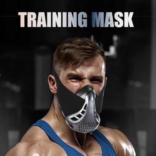 easilis High Altitude Training Mask, Adjustable Elevation Mask for Running & Workouts - Breathing Trainer Device with Resistance for Cardio, Cycling, Fitness - High Altitude Lung Trainer, Black
