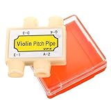 CONGARTENO バイオリン用四管校音器 耐久プラスチック製 携帯可能な吹口チューナー 聴音での多用途調律ツール 音合わせに