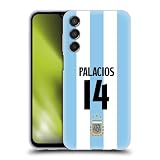 Head Case Designs Officially Licensed Argentina National Football Team Exequiel Palacios 2024/25 Player Home Kit 1st Group Soft Gel Case Compatible with Samsung Galaxy M15/F15 5G