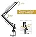 Microphone Arm Stand, TONOR Adjustable Suspension Boom Scissor Mic Stand with Pop Filter, 3/8