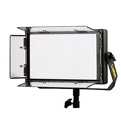 Ikan Lyra (3X) Bi-Color 3200K-5600K Soft Panel (1) 1 X 1 (2) 1 X Half Studio & Field LED Lighting Kit, Includes Barn Doors, Stands and Case, Bi-Color Adjustable (LB-1F2H) - Black