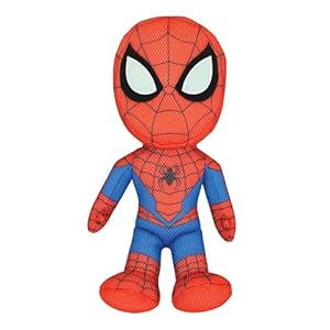 Wahu Aqua Pals Marvel Spider-Man Plush Water Toy for Kids Ages 2+ with AquaDry™ Technology, Washable Plush Doll Toy for Pool and Bathtub, Medium, Red/Blue