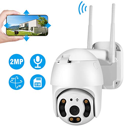 TOROCAT Outdoor Camera Wireless 1080P Home WiFi IP Cameras Pan Tilt Dome Surveillance