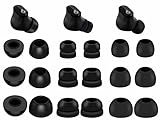 9 Pairs Ear Tips Kit Compatible with Beats Studio Buds, Silicone Double Flange and Memory Foam Tips S/M/L Replacement Noise Reduce Fit in Case Eartips for Beat Studio Buds - Black