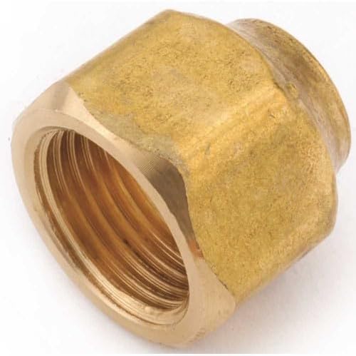 for Anderson Metals 04020-0806 1/2 in. x 3/8 in. Brass Flare Nut Forged Pack of 10 Aftermarket Repair Parts