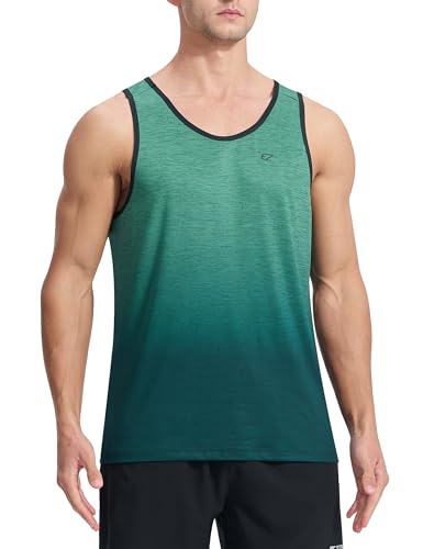 EZRUN Men's Tank Tops Quick Dry Workout Gym Sleeveless Shirts Summer Running Athletic Swim Shirts
