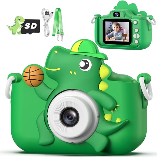 Image of Kids Camera Toy, masterbee Dinosaur Toys Camera for Kid Age 3-12, Christmas /Birthday Gifts for Boys and Girls, 1080P HD Kids Digital Camera, Children Camera Gift for 3 4 5 6 7 8 9 10 11 12 Year Old