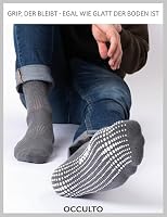 Occulto Herren Stoppersocken 2er Pack, 4er Pack (Modell: Andi) 2 Paar - Schwarz Grau 43-46 – Ansicht 2