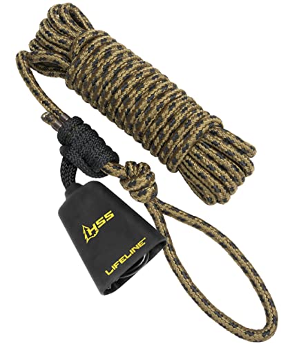Hunter Safety System Non-Reflective Lifeline for Tree-Stand Hunting Safety Harness, 42' Single